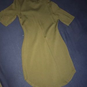Olive green dress